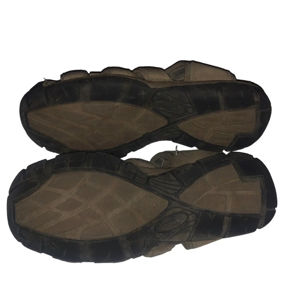 Magellan Outdoors Mens 9D Tan Textile Canvas Fisherman Hiking Sandals - Picture 3 of 4